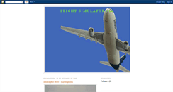 Desktop Screenshot of flightsimulatorair.blogspot.com