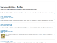 Tablet Screenshot of entrenamientodegallos.blogspot.com