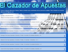 Tablet Screenshot of cazadorapuestas.blogspot.com