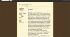 Desktop Screenshot of cuentosleturianos.blogspot.com