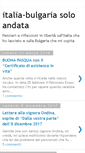 Mobile Screenshot of italia-bulgariasoloandata.blogspot.com