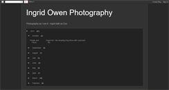 Desktop Screenshot of ingridowenphotography.blogspot.com