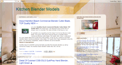 Desktop Screenshot of kitchenblendermodels.blogspot.com