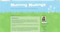 Desktop Screenshot of mummy-musings.blogspot.com