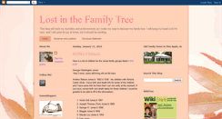 Desktop Screenshot of lostinthefamilytree.blogspot.com