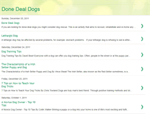 Tablet Screenshot of donedealdogs.blogspot.com