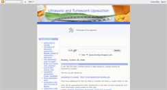 Desktop Screenshot of liposuctiontips.blogspot.com