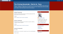Desktop Screenshot of echoingremainder.blogspot.com