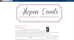 Desktop Screenshot of ahzeenevents.blogspot.com