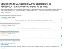 Tablet Screenshot of nacionalsocialismovenezuela.blogspot.com