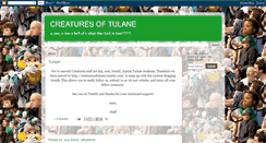Desktop Screenshot of creaturesoftulane.blogspot.com