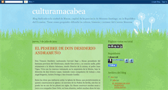 Desktop Screenshot of culturamacabea.blogspot.com