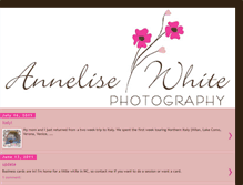 Tablet Screenshot of annelisewhitephotography.blogspot.com