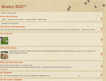 Tablet Screenshot of monkeybizzblog.blogspot.com