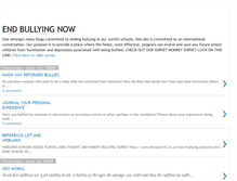 Tablet Screenshot of endbullyingnow.blogspot.com