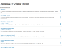 Tablet Screenshot of creditoybecas.blogspot.com