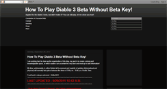 Desktop Screenshot of diablo3emu.blogspot.com