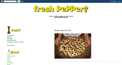 Desktop Screenshot of freshpepper.blogspot.com