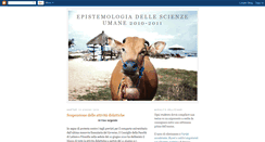 Desktop Screenshot of epistemologiascienzeumane.blogspot.com