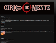 Tablet Screenshot of cirkodemente.blogspot.com