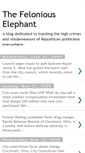 Mobile Screenshot of feloniouselephant.blogspot.com