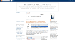 Desktop Screenshot of freecyclemalaysia.blogspot.com