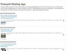 Tablet Screenshot of freecyclemalaysia.blogspot.com