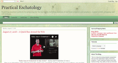 Desktop Screenshot of practicaleschatology.blogspot.com