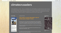 Desktop Screenshot of climatecrusaders.blogspot.com