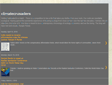 Tablet Screenshot of climatecrusaders.blogspot.com