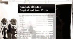 Desktop Screenshot of hannahstudio-registration.blogspot.com