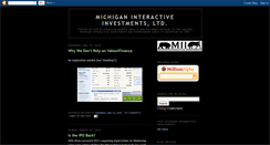Desktop Screenshot of michiganinteractiveinvestments.blogspot.com