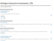 Tablet Screenshot of michiganinteractiveinvestments.blogspot.com