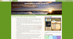 Desktop Screenshot of evony-united-alliance.blogspot.com
