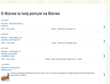Tablet Screenshot of czasnaebiznes.blogspot.com
