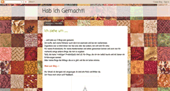 Desktop Screenshot of hab-ich-gemacht.blogspot.com