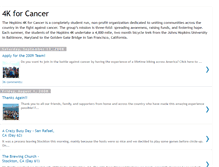Tablet Screenshot of 4k4cancer.blogspot.com