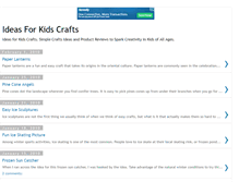 Tablet Screenshot of ideas-for-kids-crafts.blogspot.com