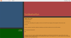 Desktop Screenshot of funlikehorfun.blogspot.com