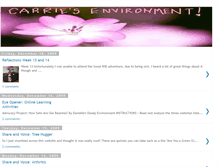 Tablet Screenshot of carriesenviornment.blogspot.com