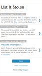 Mobile Screenshot of listitstolen.blogspot.com
