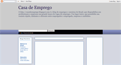 Desktop Screenshot of casadeemprego.blogspot.com