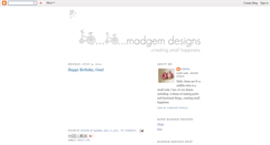 Desktop Screenshot of madgemdesigns.blogspot.com