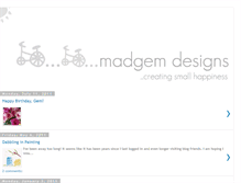 Tablet Screenshot of madgemdesigns.blogspot.com