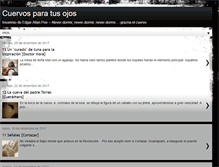 Tablet Screenshot of cuervosparatusojos.blogspot.com