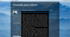 Desktop Screenshot of chamadoparaadorar.blogspot.com