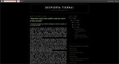 Desktop Screenshot of despiertatierra.blogspot.com