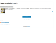 Tablet Screenshot of benscornholeboards.blogspot.com