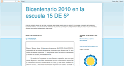 Desktop Screenshot of escuela15de5bicentenario2010.blogspot.com