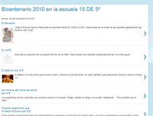 Tablet Screenshot of escuela15de5bicentenario2010.blogspot.com